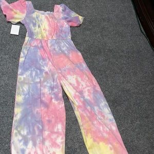 tie-die flare dress